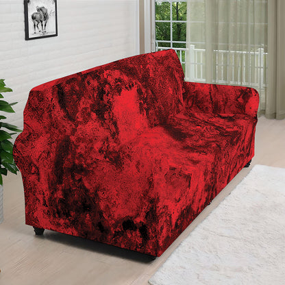 Red Blood Print Sofa Cover