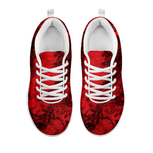 Red Blood Print White Sneakers