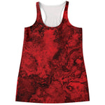 Red Blood Print Women's Racerback Tank Top
