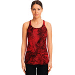 Red Blood Print Women's Racerback Tank Top