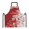 Red Blood Stains Print Apron