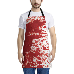 Red Blood Stains Print Apron