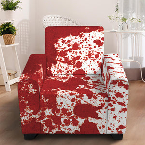 Red Blood Stains Print Armchair Slipcover