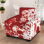 Red Blood Stains Print Armchair Slipcover