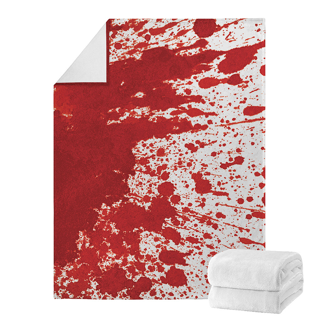 Red Blood Stains Print Blanket