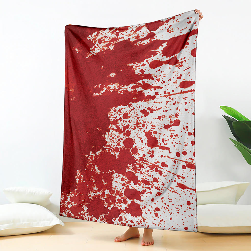 Red Blood Stains Print Blanket