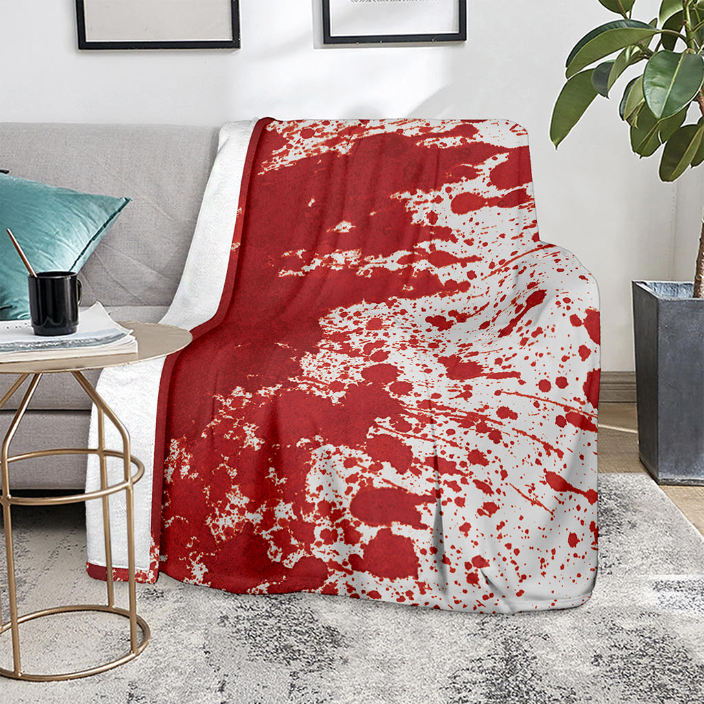 Red Blood Stains Print Blanket