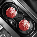 Red Blood Stains Print Car Coasters