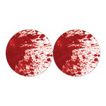 Red Blood Stains Print Car Coasters