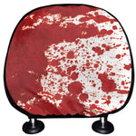 Red Blood Stains Print Car Headrest Covers