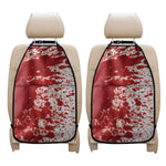 Red Blood Stains Print Car Seat Organizers