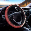 Red Blood Stains Print Car Steering Wheel Cover