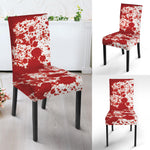 Red Blood Stains Print Dining Chair Slipcover