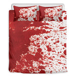 Red Blood Stains Print Duvet Cover Bedding Set