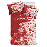 Red Blood Stains Print Duvet Cover Bedding Set