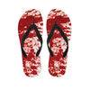 Red Blood Stains Print Flip Flops