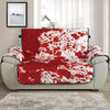 Red Blood Stains Print Half Sofa Protector