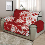 Red Blood Stains Print Half Sofa Protector