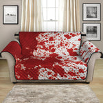 Red Blood Stains Print Loveseat Protector