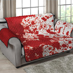 Red Blood Stains Print Loveseat Protector