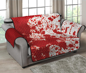 Red Blood Stains Print Loveseat Protector