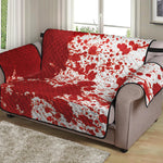 Red Blood Stains Print Loveseat Protector