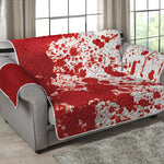 Red Blood Stains Print Loveseat Protector