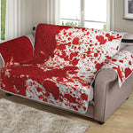 Red Blood Stains Print Loveseat Protector