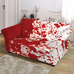 Red Blood Stains Print Loveseat Slipcover