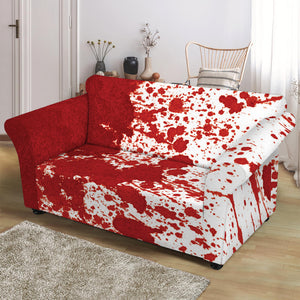 Red Blood Stains Print Loveseat Slipcover