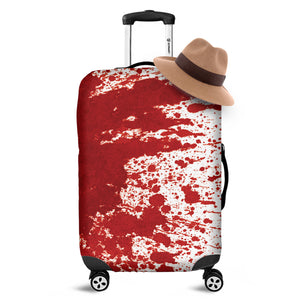 Red Blood Stains Print Luggage Cover
