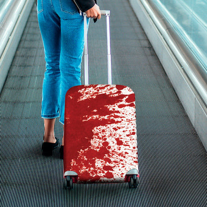 Red Blood Stains Print Luggage Cover