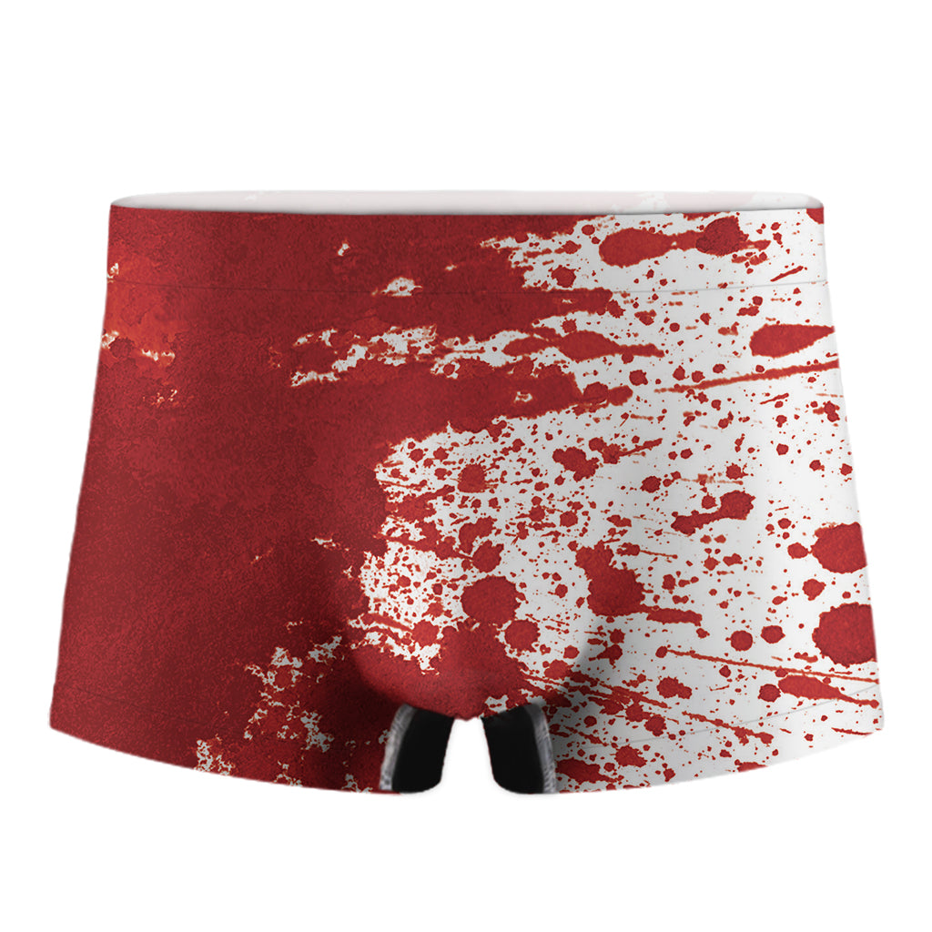 Red Blood Stains Print Men's Boxer Briefs