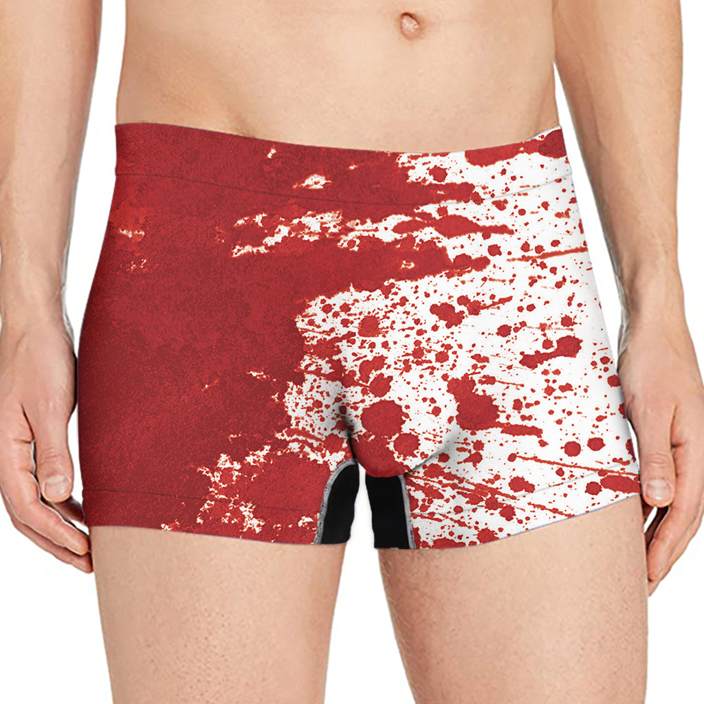 Red Blood Stains Print Men's Boxer Briefs – GearFrost