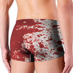 Red Blood Stains Print Men's Boxer Briefs