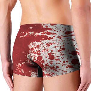 Red Blood Stains Print Men's Boxer Briefs