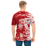 Red Blood Stains Print Men's T-Shirt