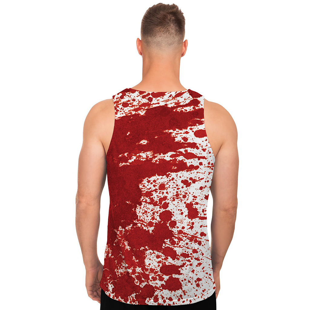 Red Blood Stains Print Men's Tank Top