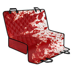 Red Blood Stains Print Pet Car Back Seat Cover