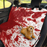 Red Blood Stains Print Pet Car Back Seat Cover