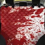 Red Blood Stains Print Pet Car Back Seat Cover