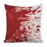 Red Blood Stains Print Pillow Cover