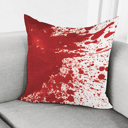 Red Blood Stains Print Pillow Cover