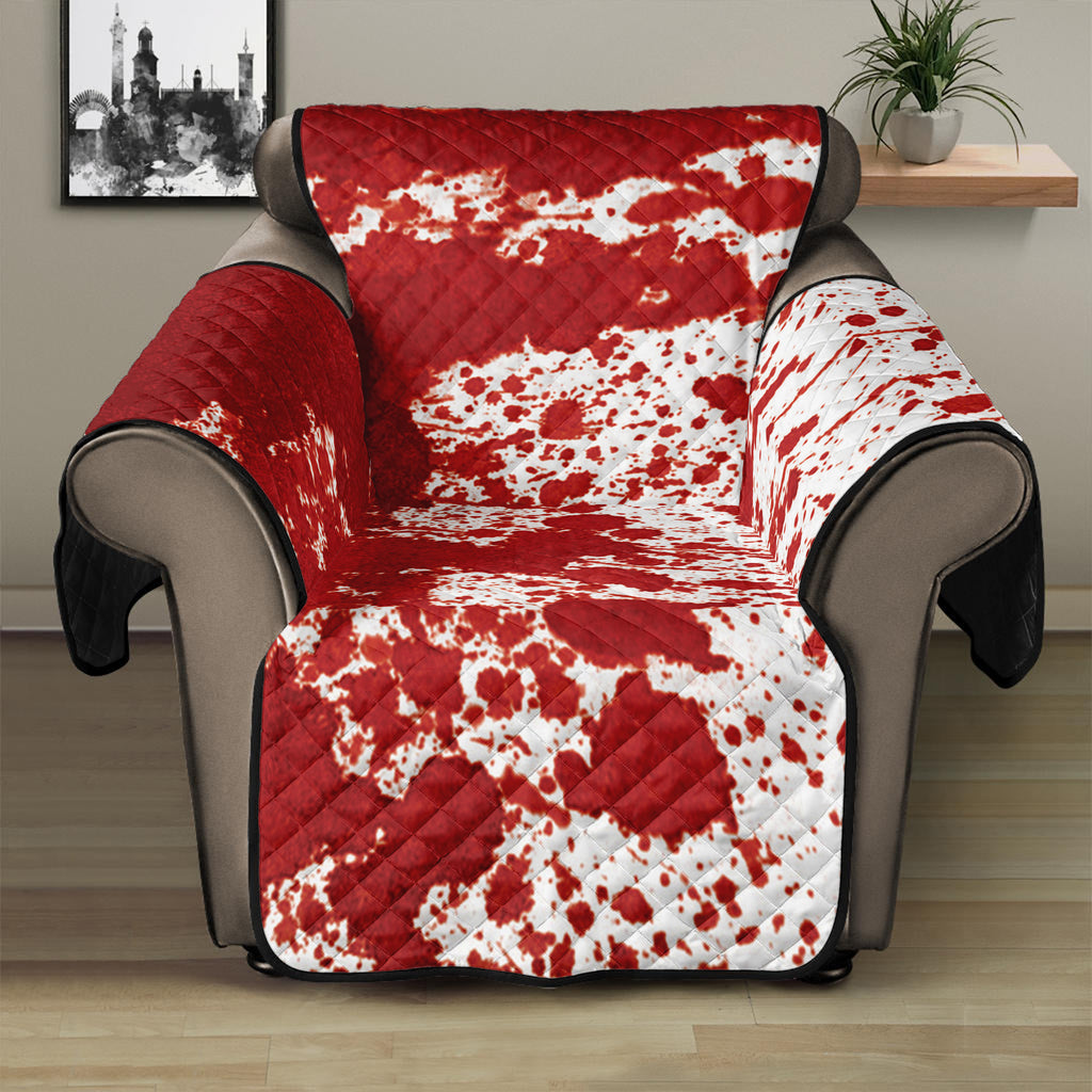 Red Blood Stains Print Recliner Protector