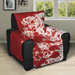 Red Blood Stains Print Recliner Protector