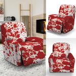 Red Blood Stains Print Recliner Slipcover