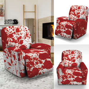 Red Blood Stains Print Recliner Slipcover