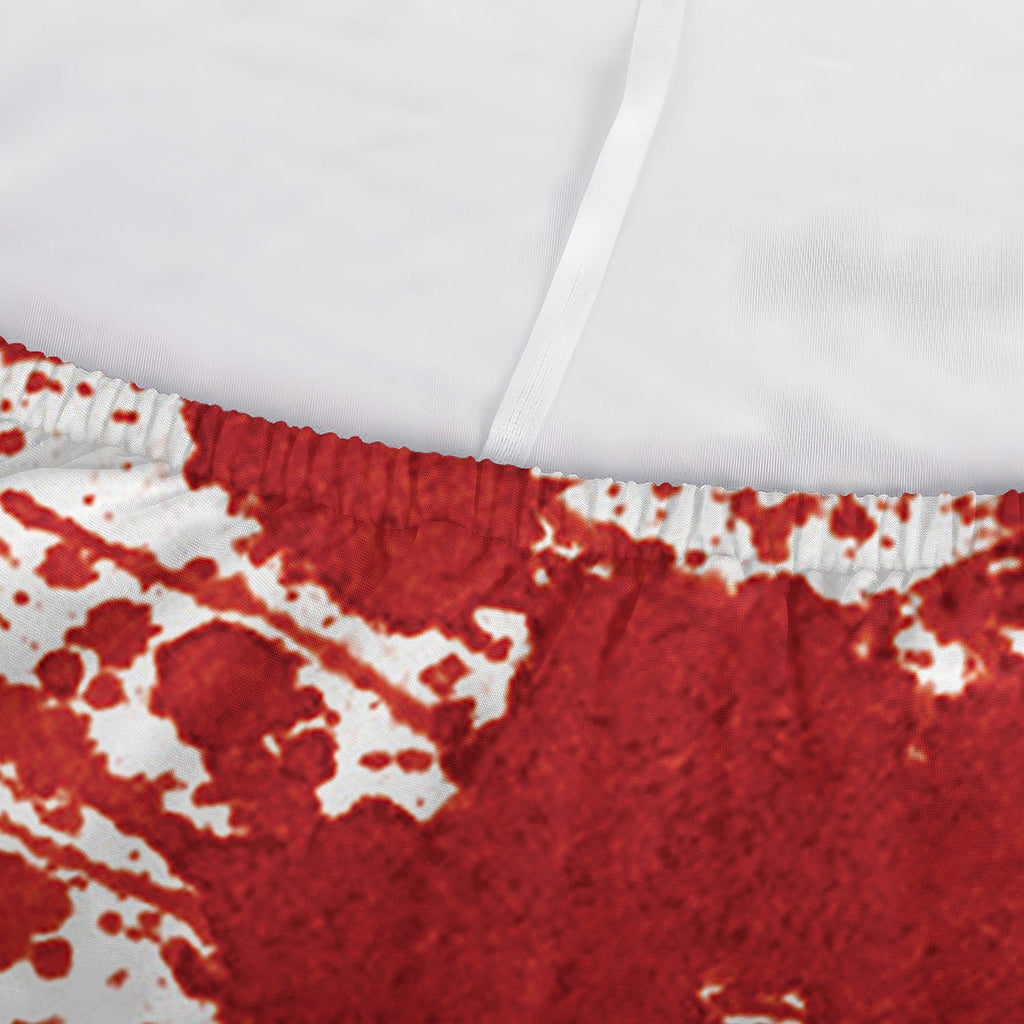 Red Blood Stains Print Sofa Cover
