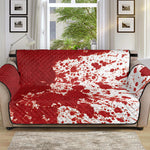 Red Blood Stains Print Sofa Protector