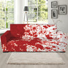 Red Blood Stains Print Sofa Slipcover